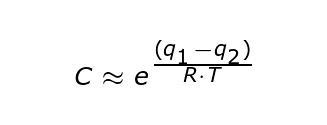 Konstane in BET-Gleichung (Brunner, Emmet, Tellerei)